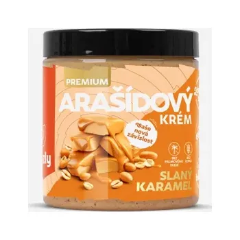 GRIZLY Arašídový krém slaný karamel premium 250 g