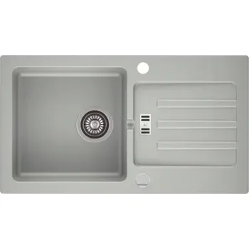 Granitový dřez Jednokomorový granitový dřez ZEUS šedý