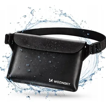 Outdoorové zavazadlo Vodotěsná ledvinka/kapsa Wozinsky WWS-01 z PVC - černá
