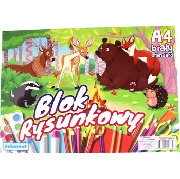 Blok Kreslicí blok Schemat A4 20 listů 80g bílý