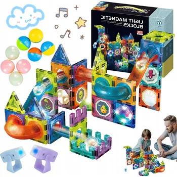 ostatní stavebnice MAGNETICKÉ STAVEBNÍ STAVEBNICE PRO DĚTI 75 KČ VZDĚLÁVACÍ KREATIVNÍ HRAČKY