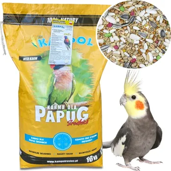 Krmivo pro ptáka KRMIVO PRO STŘEDNÍ PAPOUŠKY NIMFY ROZELLI PTÁKŮ KRMIVO ZRNO SMĚS 10 KG