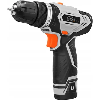 Vrtačka Aku Vrtačka 12V nabíječka 3-5h 1.3Ah Li-Ion 2 rychlostní stupně Vulcan VZV12