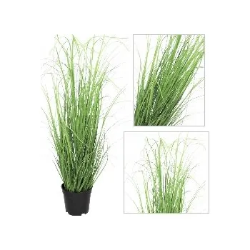 umělá květina TRÁVA V KVĚTINÁČI HUSTÁ FEJKA UMĚLÁ ROSTLINA XL