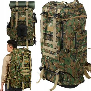 turistický batoh BATOH TURISTICKÝ TREKKINGOVÝ TAKTICKÝ HORSKÝ PEVNÝ VODĚODOLNÝ 100L XXL