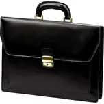 Černá hladká kožená aktovka Gregorio no. 819-1