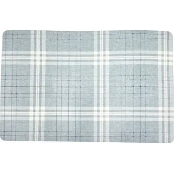 Prostěradlo Podkładka na stół 43 x 30 cm modrá s kostkovaným vzorem