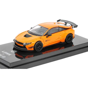 autíčko BMW i8 LBWK oranžová 1:64 - PARAGON Models BMW LBWK i8 - kovový model
