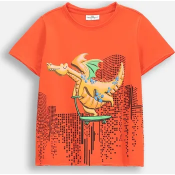 Chlapecké tričko červené s krátkým rukávem 092 Coccodrillo WC5