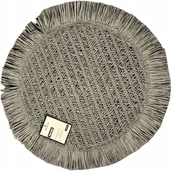 prostírání SMUKEE Podložka na stůl, papírová pletená prostírání, 38 cm, ŠEDÁ 442