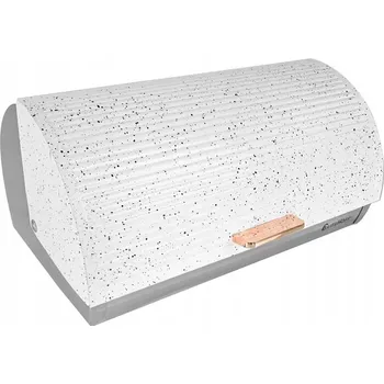 chlebník Jednodílný chlebník Elitehoff bílý, šedý kov