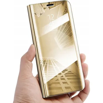 Pouzdro na mobilní telefon Flipové pouzdro RCBR MIRROR CASE žluté pro Samsung Galaxy A15 4G / 5G / LTE