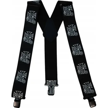 Kšandy Motorkářské kšandy - Choppers styl se železným křížem