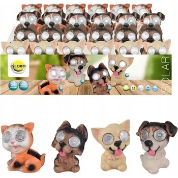 Venkovní osvětlení Sada x24ks Solární LED lampa 2x0,06W Pes nebo Kočka SOLAR 33512-24 Globo