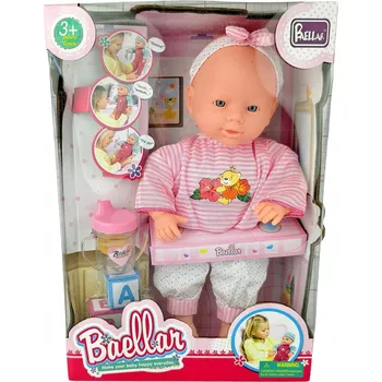 Panenka PANENKA MIMINKO S INTERAKTIVNÍ BATERIÍ MLUVÍ, PIJE, SADA PRO HOLČIČKU