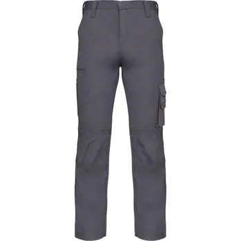 montérky WK DESIGNED TO WORK WK 795 / Unisex pracovní kalhoty s multi-kapsami - šedá 38