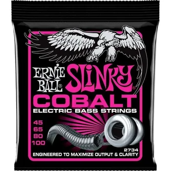 Struna pro kytaru a smyčcový nástroj Ernie Ball 2734 Super Slinky Bass 45-100 Struny pro baskytaru (Jako nové)