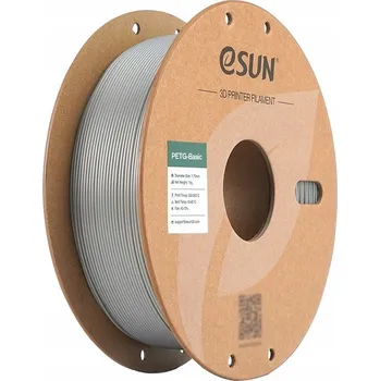 3D tisk Filament eSUN PETG Basic Stříbrný Silver 1KG