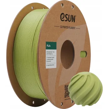 Filament ESun PLA+ Filament zelený 1.75mm 1kg papírová cívka Matcha Green