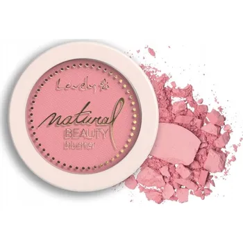 Přípravek na tvář Lisovaná tvářenka růžová Lovely Natural Beauty (5) 3 g