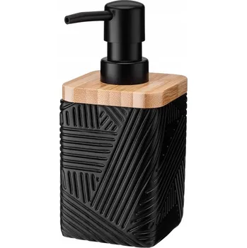 Ruční stojatý dávkovač mýdla Galicja 300 ml béžový, černý