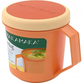 Kelímek na polévku do mikrovlnky, nepropustný s uchem MyMug 670 ml MAKAMAKA