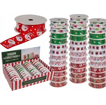 Vánoční dekorace Vánoční stuha ideální na Vánoce - mix vzorů