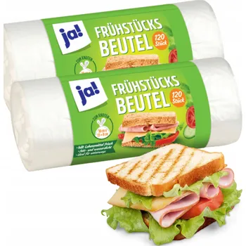 Obraz 240 Kusů Svačinové sáčky na potraviny 23x18 cm Pevné