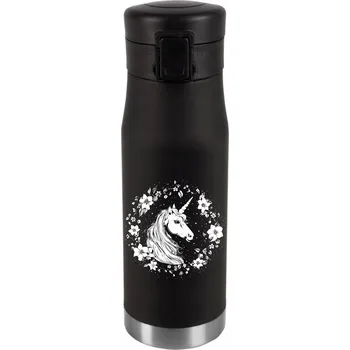 Termohrnek Termohrnek s Gravírováním Vánoce Narozeniny Stříbrný JEDNOROŽEC 012