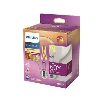 Žárovka LED žárovka Philips E-27 5,9 W = 60 W teplá bílá, stmívatelná