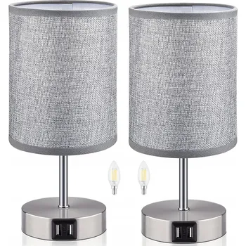 Noční světlo NOČNÍ LAMPA DOTYKOVÁ SE 2 USB PORTY, 3 ÚROVNĚ JASU, DO LOŽNICE