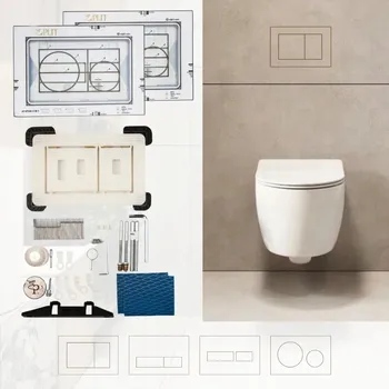 Splachovací tlačítko Geberit Sigma Splachovací tlačítko bílé