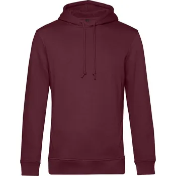 Pánská mikina B&C Pánská mikina s kapucí Inspire Hooded Barva: Vínová burgundy, Velikost: XL