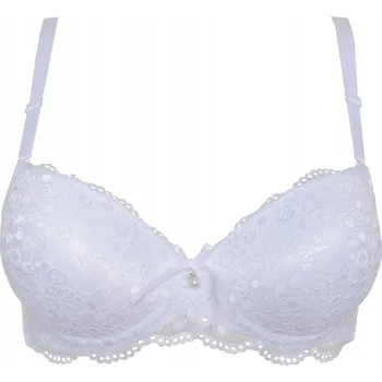 Podprsenka PODPRSENKA SILNĚ VYCPANÁ PUSH-UP silikonová 34/75 C bílá