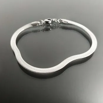 Náramek Ocelový náramek plochý hádek 0,4 cm č. 1403