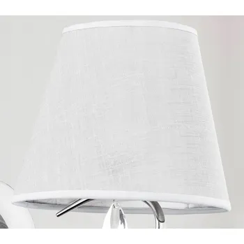 Stínidlo STÍNIDLO KUŽEL ALFA PRO LAMPU LUSTRU E14 KLASICKÉ ŠEDÉ 22 CM