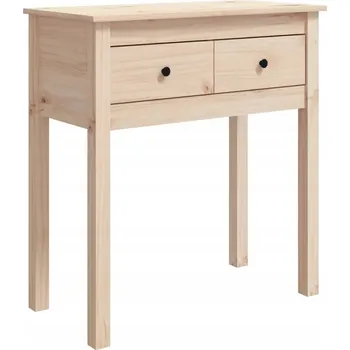 Konferenční stolek Konzolový stolek z masivního borovicového dřeva, 70x35x75 cm