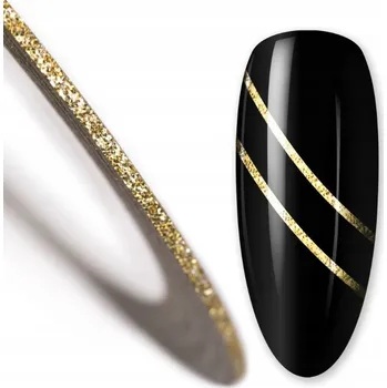 Přípravek na nehty 5x Tenká zlatá páska/nitka na zdobení nehtů