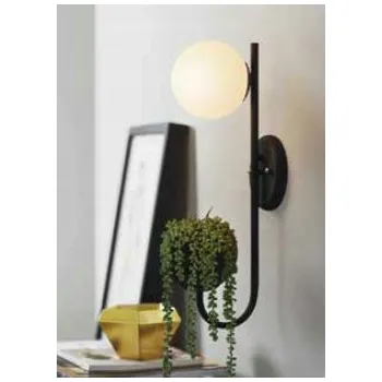 Nástěnné svítidlo Plantar W - černé nástěnné svítidlo s rostlinou 560 mm