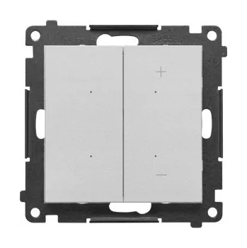 S.55 Stmívač pro stmívatelné LED, klávesový, matný hliník TESL1W.01/143