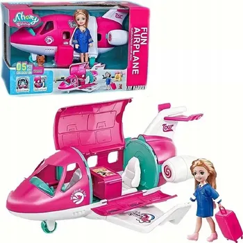 Panenka Norimpex panenka s pejskem a příslušenstvím v letadle