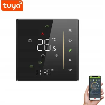 Termostat TERMOSTAT PRO PODLAHOVÉ VYTÁPĚNÍ TUYA SMART LCD GA 5A ČERNÝ WIFI