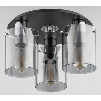 Závěsné svítidlo Alfa ATMAN SILVER BLACK 3-bodové světlo patice E27