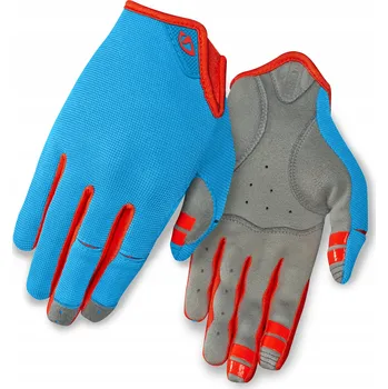 Cyklistické rukavice Dámské cyklistické rukavice dlouhé Giro LA DND, velikost "S", modro-oranžové