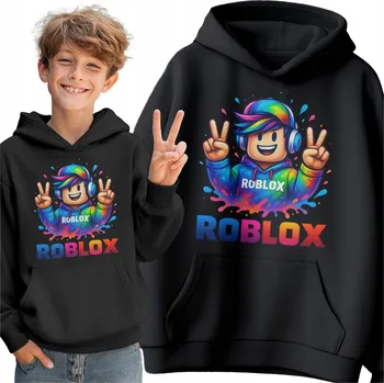 Chlapecká mikina MIKINA ROBLOX DĚTSKÁ S KAPUCÍ TEPLÁ