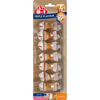 Pamlsek pro psa 8in1 Pamlsek 8in1 Triple Flavor XS 7 szt.szt .