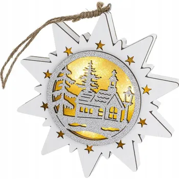 Obraz RETLUX hvězda kostel 14cm s 3 LED - RXL464