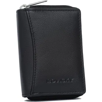 Peněženka Malá kožená černá peněženka Rovicky no. 23