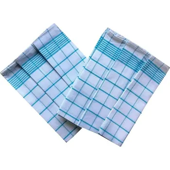 Utěrka Svitap JHJ Ručník Negativ Egyptská bavlna 50x70 cm bílá/tyrkysová 3 ks