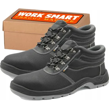 Pracovní obuv Pracovní boty 4WRK kožené kotníkové černé velikost 42 OB